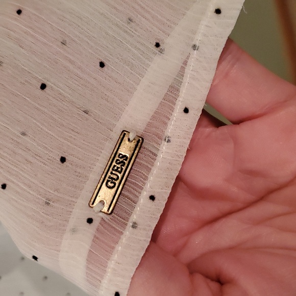 Sheer GUESS blouse🖤 - Picture 4 of 6